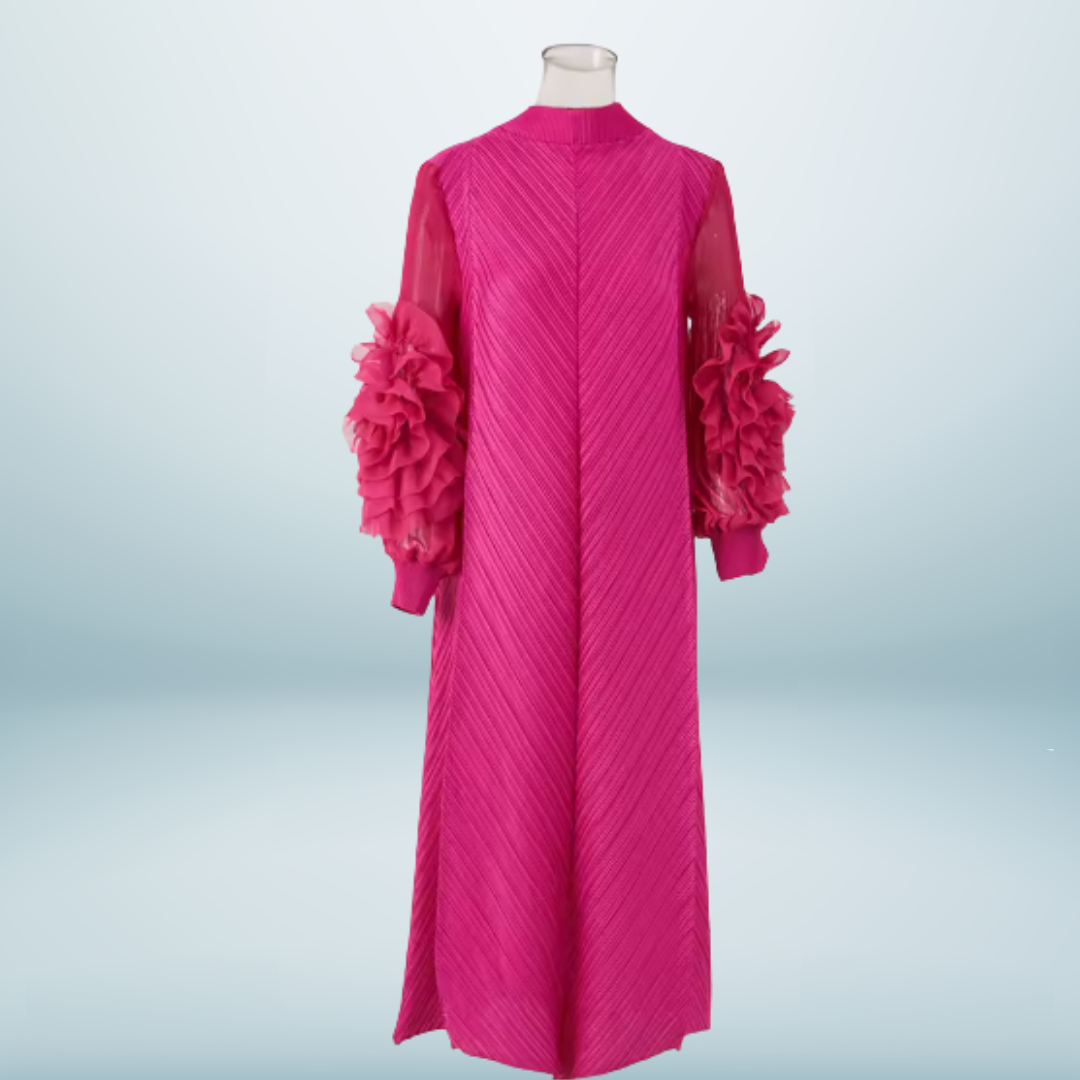 LANMREM Maxi Pleated Dress