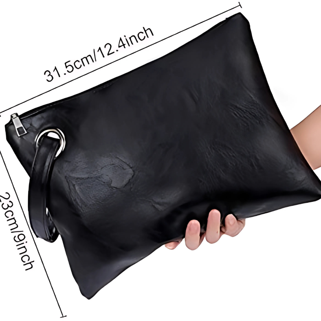 Women's clutch bag leather